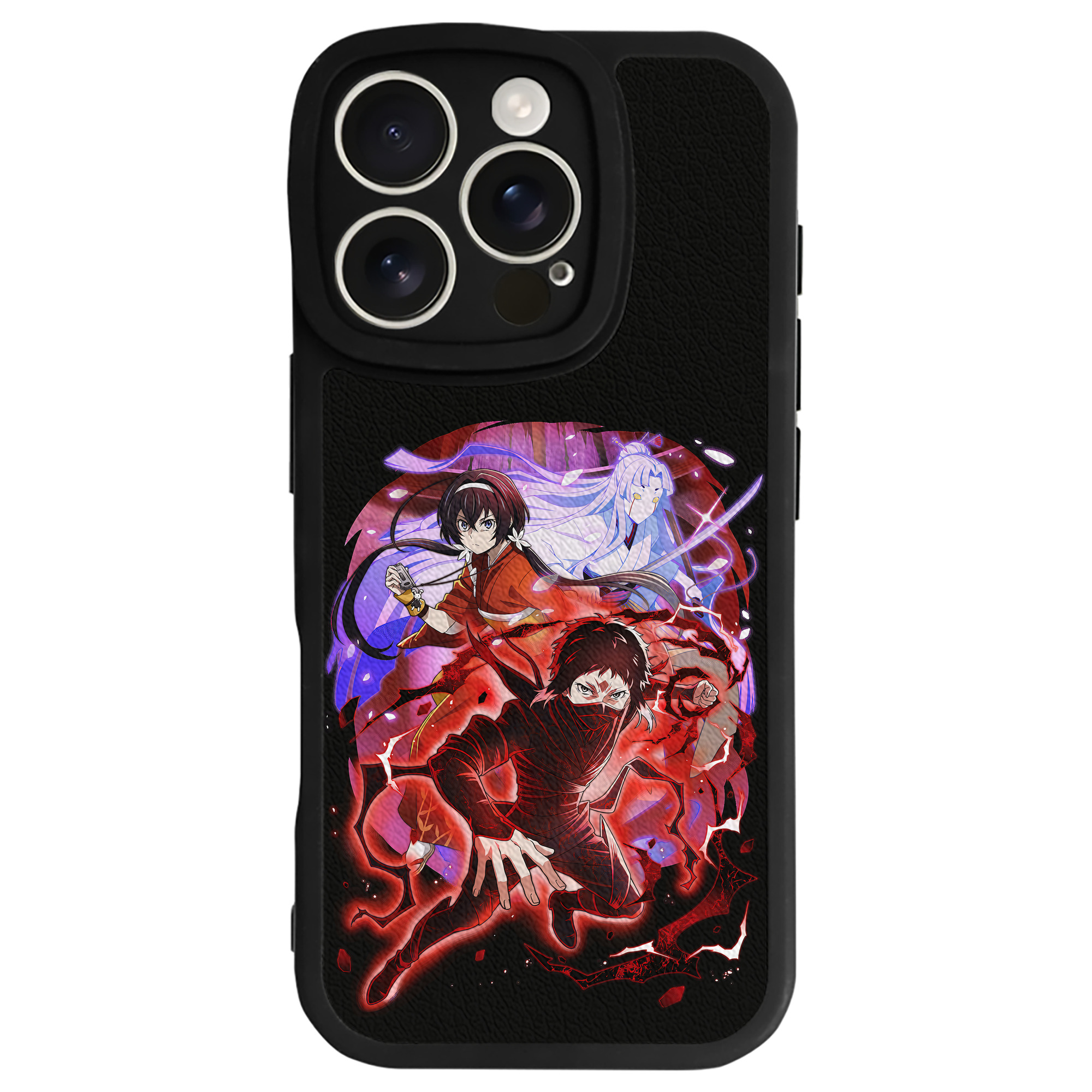 （画像用） 文豪ストレイドッグス Bungo Stray Dogs 【iPhone 16シリーズ対応】シリコンスマホケース（レザー調） 材質：シリコン